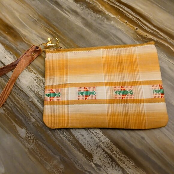 New Western Phoenix Pouch Clutch Wristlet Rust wallet envelope cosmetics bag - Picture 2 of 6